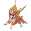 Design Toscano Honor the Pooch: Boxer Holiday Dog Angel Ornament JH170732